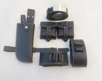 Cintura in pelle fatta a mano con armatura mandaloriana, accessorio per costume cosplay