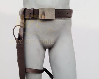 Funda de cinturón de cuero mandaloriano, accesorio para disfraz de cosplay de Star Wars