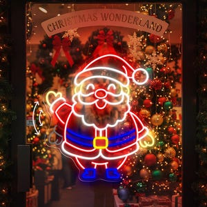 Waving Santa Light - Etsy
