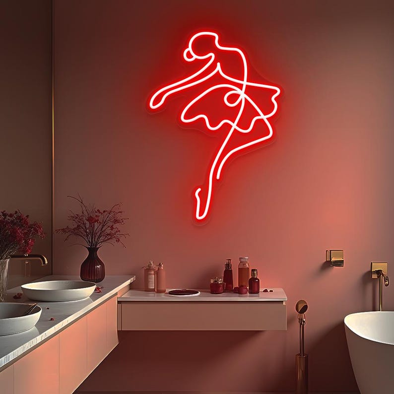 Ballet Dance Neon Sign, Ballet Dance Studio Led Sign, Dancer Room Decor ...