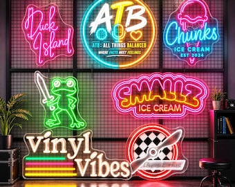 Custom Business Neon Sign, Personalized Logo Sign, Storefront Wall Decor, Restaurant Sign, Cafe Decor, Bar Sign, Spa Wall Art, Shop Display