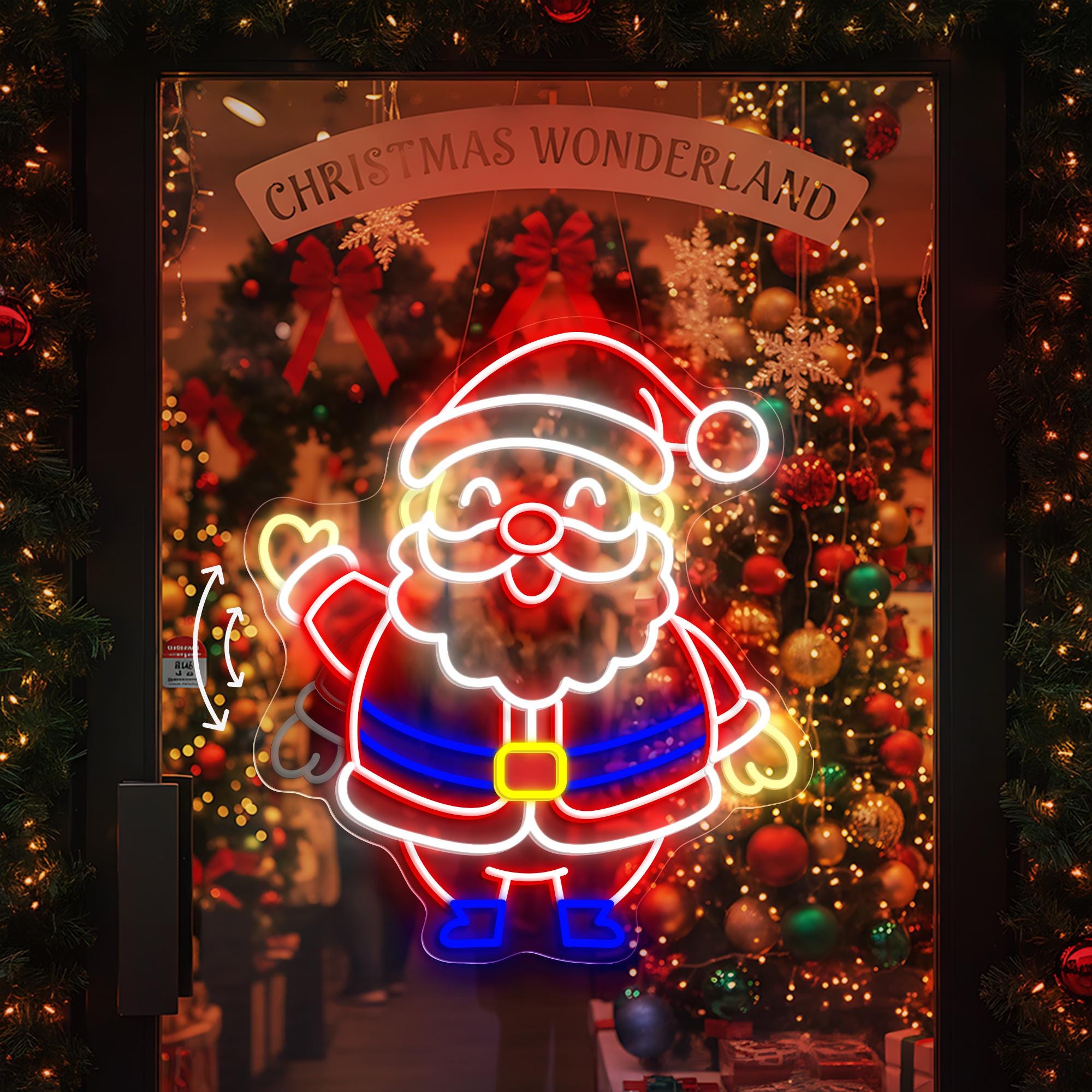 Waving Santa Light - Etsy