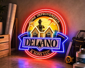 Custom UV Printing Logo Neon Sign, Business Storefront Wall Decor, Professional Branding Vibe, Gift for Shop Owners, Custom Neon Sign