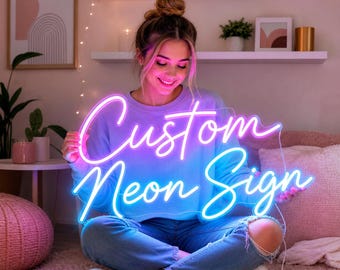 Custom Neon Sign, Personalized Name Sign, Wedding Neon Light, Last Name Wall Decor, Birthday Gift, Custom LED Sign, Neon Signs for Home
