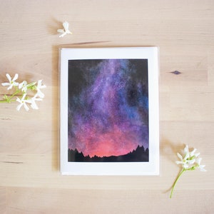 Starfall-wenskaart | Inspirerende blanco kaart | Verjaardag, bedankje, Thinking of You en alledaagse gelegenheden + GRATIS VERZENDING