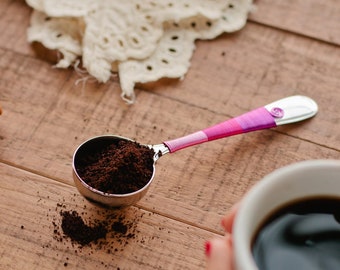 Gifts for Coffee Lovers - Coffee Scoop - Coffee Gifts - Valentines Day Gifts for Her - Pink Ombré Scoop