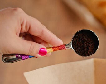 Rainbow Coffee Scoop - Coffee Pour Over - Coffee Gifts - Rainbow Hostess Gifts