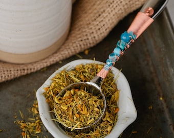 Aqua Tea Scoop - Tea Gifts Gifts for Her - Get Well Gifts