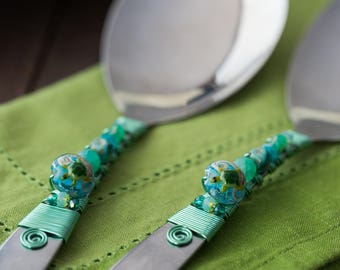 Serving Set - Hostess Gifts - Ocean Kitchen Decor - Sea Turtle Decor