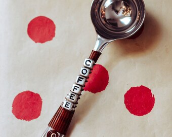 Christmas Morning Coffee - Brown Coffee Scoop - Stocking Stuffer Gifts