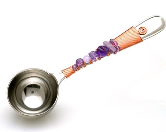 Amethyst Coffee Scoop - Luxury Gift - February Birthstone Gift - Gifts for Her - Coffee Pour Over
