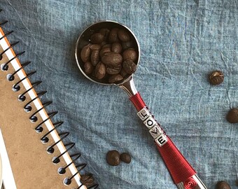 Love Coffee Scoop - Custom Gift - Coffee Lover Gift - Pour Over Coffee - Hostess Gift
