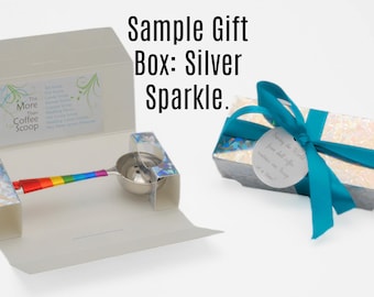 Gift Box for the More than Coffee Scoop - Gift Wrap - Gift Box - Custom Gift Box - Holiday Gift Wrapping - Silver Box - Gold Box - Brown Box