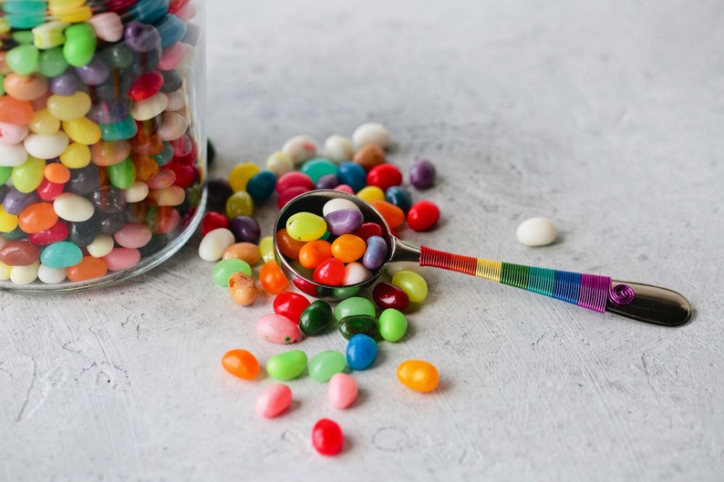 Rainbow Candy Scoop Rainbow Scoop Candy Station Rainbow Baby Candy Bar Scoop image 1