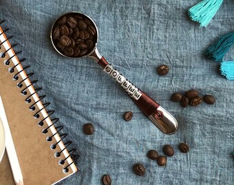 Coffee Scoop - Back to School Gifts - Pour Over - Brown Coffee Scoop - Coffee Measure