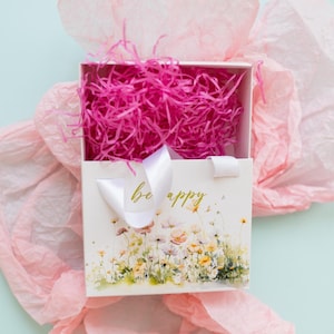 100psc Slide Boxes with Floral Print and Satin Handles, Packaging Boxes for Handmade Makers, Boxes For Clients, Packaging Box for Customers