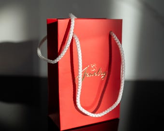 Paper bag for jewelry