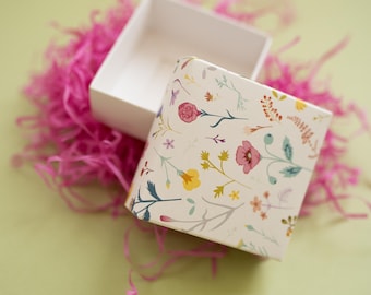 Floral Print Gift Boxes, Wedding Favors, Parties