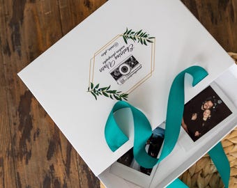 Customizable Slide Box with Satin Ribbon, Branded Packaging