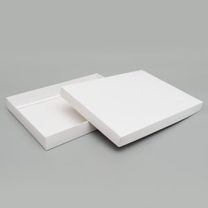 Witte kartonnen geschenkverpakkingen, geschenkverpakkingen met deksel, geschenkverpakkingen in verschillende maten, geschenkdozen voor familie, hoogwaardige geschenkverpakking voor feestdagen