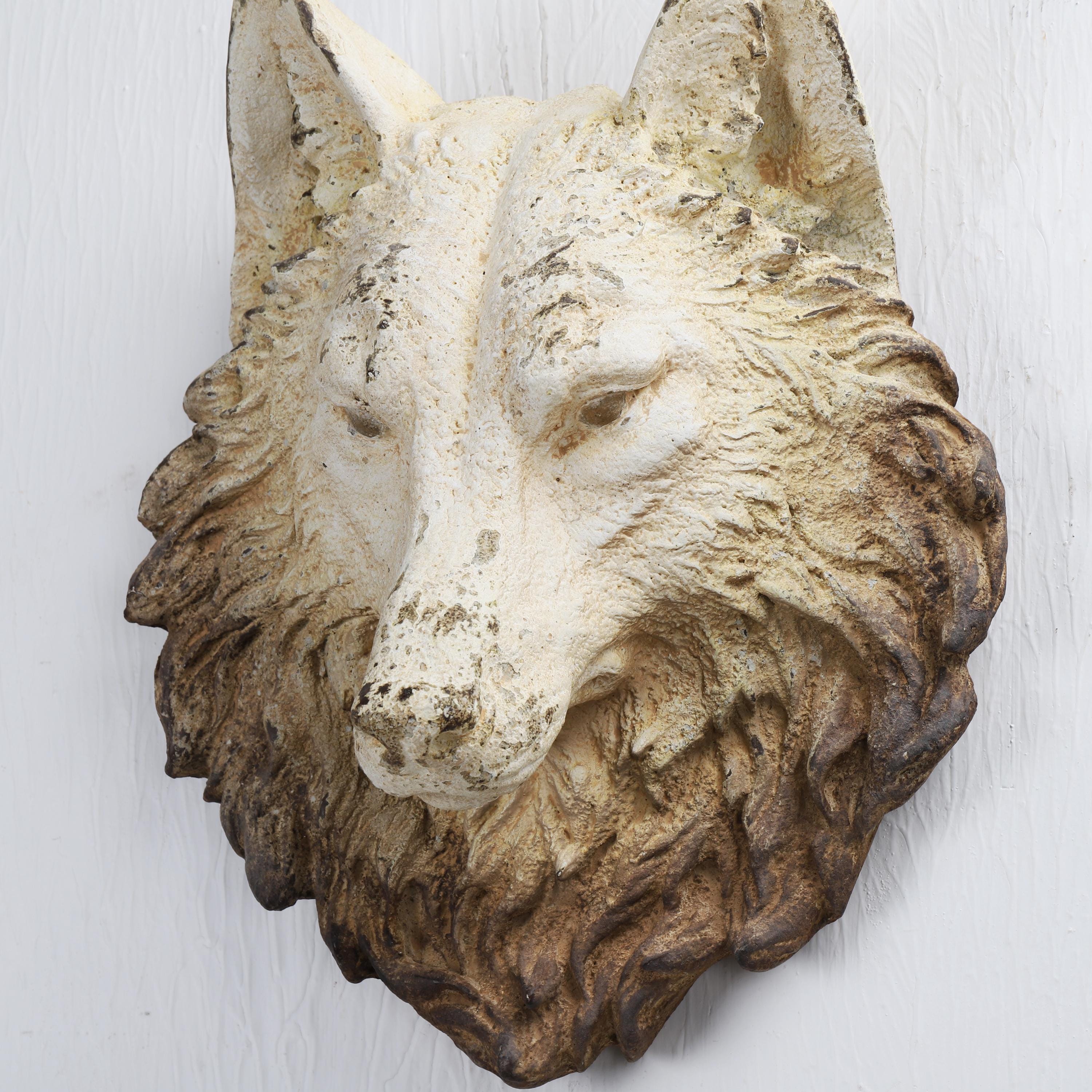 Rustic Wolf Rustic Wolf Head Wall Mount: Vintage Woodland Cabin Decor - Etsy