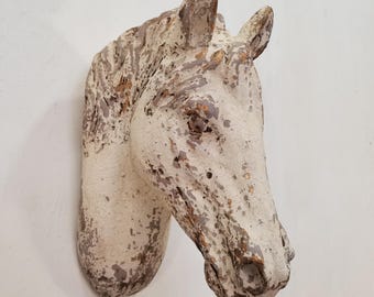 Vintage Horse Wall Hanging, Rustic Farmhouse Decor