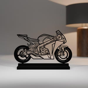 CBR 1000 RR Fireblade Model, Personalisable, 3d Print, Gift for Motorcycle Lovers, Silhouette, PLA, Motorcycle Fanatic, Cake Topper