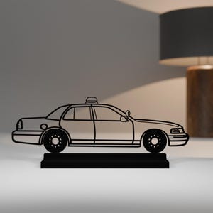 Crown Victoria Interceptor Model, Personalisable, 3d print, gift car lover, silhouette, car crazy, decoration, Cake Topper, True to detail