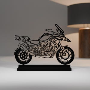 R 1250 GS Model, Personalisable, 3d Print, Gift for Motorcycle Lovers, Silhouette, PLA, Motorcycle Fanatic, Cake Topper, True to detail
