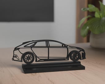 Proceed GT model, Personalisable, 3d Print, gift for car lovers, silhouette, car crazy, decoration, 3d print, Cake Topper