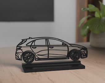 Ceed GT model, Personalisable, 3d Print, gift for car lovers, silhouette, car crazy, decoration, 3d print, Cake Topper