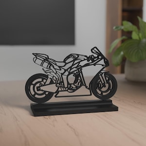 R1 RN22 Model, Personalisable, 3d Print, Gift for Motorcycle Lovers, Silhouette, PLA, Motorcycle Fanatic, Cake Topper, True to detail