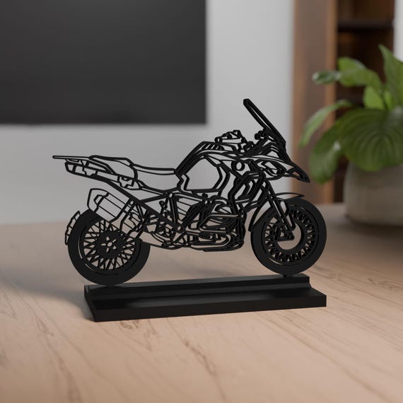 Resin Bike Motorcycle 3D Stickers Compatible with BMW R 1250 GS - R1250 GS Adventure. Fender Side Plates Protection. 3D Resin Coated Stickers - Gadget Moto