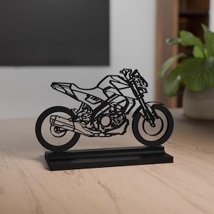 MT 125 Model, Personalisable, 3d print, Gift for Motorcycle Lovers, Silhouette, AAA Quality, Motorcycle Fanatic, Biodegradable, Custom Model