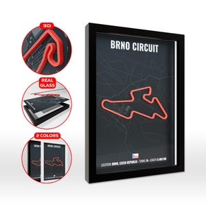 Brno Circuit 3D Poster, Made in Germany, MotoGP Wall Decoration, High Quality Print, MotoGP Track, Motorsport, Wall Art, Gift idea