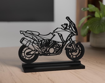 1290 Super Adventure S model, Personalisable, 3D print, silhouette, gift for bikers, bike crazy, decoration, Cake Topper, True to detail