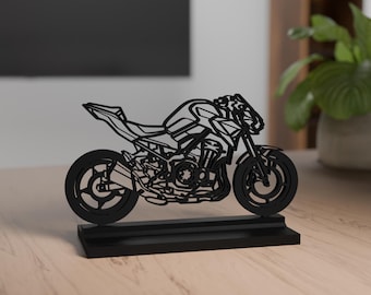 Z900 Modell, Personalisierbar, 3d Druck, Geschenk Motorradliebhaber, Silhouette, Geschenk Motorradliebhaber, PLA, Motorrad Verrückt