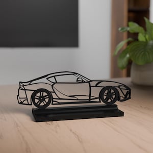 Supra Mk 5 model, Personalisable, 3d print, silhouette, AAA quality, gift for car enthusiasts, car crazy, decoration, JDM Fans, Cake Topper