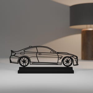 M4 Competition F82 model, Personalisable, 3d Print, gift for car lovers, silhouette, car crazy, decoration, 3d print, Cake Topper