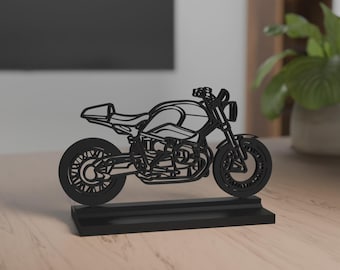 R nineT Model, Personalisable, 3d Print, Gift for Motorcycle Lovers, Silhouette, PLA, Motorcycle Fanatic, Cake Topper, True to detail