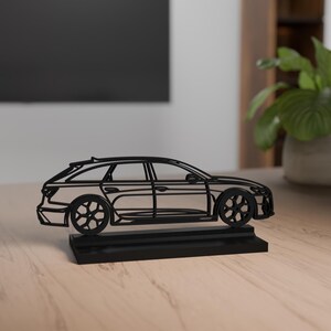 RS 6 Performance Modell, Personalisierbar, 3D Druck, Silhouette, Geschenk Autoliebhaber, Auto verrückt, Dekoration, Cake Topper