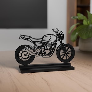 Scrambler 400 X Model, Personalisable, 3d Print, Gift for Motorcycle Lover, Silhouette, PLA, Motorcycle Fanatic, Cake Topper, True to detail