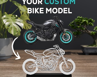 Custom Motorcycle Model, 3D Printed, Customizable, Gift for Dad, Gift for Brother, Decoration, Bike enthusiast, Personalized motorcycle gift