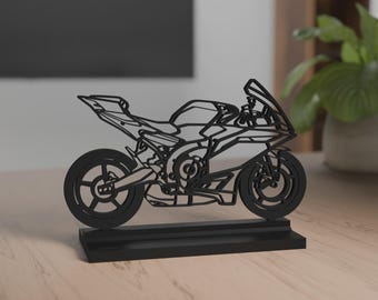 YZF-R9 Model, Personalisable, 3d Print, Gift for Motorcycle Lovers, Silhouette, Motorcycle Fanatic, AAA Quality, PLA, True to detail