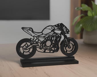 Z650 Model, Personalisable, 3d Print, Gift for Motorcycle Lovers, Silhouette, PLA, Motorcycle Crazy, Cake Topper, True to detail
