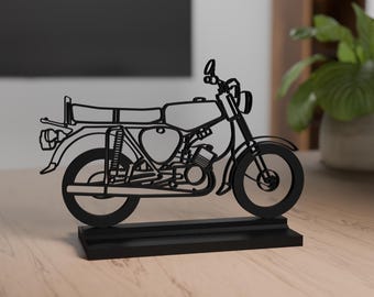 Simson S51 Model, Personalisable, 3d Print, Gift for Moped Lovers, Silhouette, AAA Quality, Biodegradable PLA, Moped Fanatic, Cake Topper