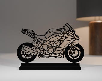 Harzbeschichtete 3D-Aufkleber Für Kawasaki Ninja 1100 SX 2025 – Metallic Matte Graphenesteel Gray/Diablo Black