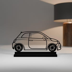 500 model, Personalisable, 3d print, gift car lover, silhouette, Cake Topper, car crazy, decoration, gift for her, Decoration for women