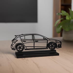 Focus ST model, Personalisable, 3d print, gift for car lovers, silhouette, AAA quality, crazy car, decoration, True to detail, cake topper