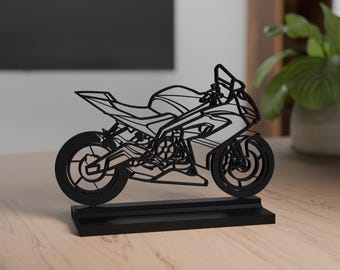 RS 660 Modell, Personalisierbar, 3d Druck, Geschenk Motorradliebhaber, Silhouette, PLA, Motorrad Verrückt, Cake Topper, Detailgetreu